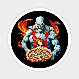 Hell Master Of Pizza Magnet